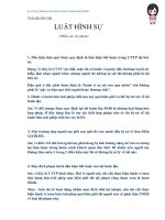 TÀI LIỆU ÔN THI LUẬT HÌNH SỰ