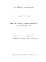 Nâng cao chất lượng nguồn nhân lực tại cục thuế hà nội 