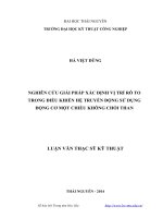 Nghiên cứu giải pháp xác định vị trí rô to trong điều khiển hệ truyền động sử dụng động cơ một chiều không chổi than 