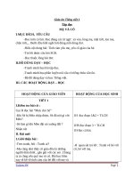 Giáo án Tiếng Việt 1 chủ điểm 4: Tập đọc Mẹ và cô