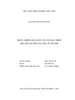 Phát triển sản xuất cây ăn quả trên địa bàn huyện gia lâm, thành phố hà nội 