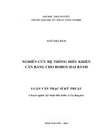 Nghiên cứu hệ thống điều khiển cân bằng cho robot hai bánh 