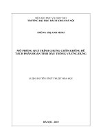 Mô phỏng quá trình chưng chân không để tách phân đoạn tinh dầu thông và ứng dụng