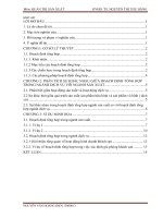 Tiểu luận phân tích sự khác nhau trong hoạch định tổng hợp ngành sản xuất so với hoạch định tổng hợp ngành dịch vụ