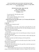 KẾ HOẠCH DẠY HỌC THEO CHỦ ĐỀ Môn : CÔNG NGHỆ 8  AN TOÀN ĐIỆN