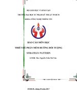 thiết kế phần mềm hướng đối tượng strategy pattern