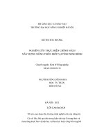 NGHIÊN CỨU THỰC HIỆN CHÍNH SÁCH XÂY DỰNG NÔNG THÔN MỚI TẠI TỈNH NINH BÌNH (bản doc)