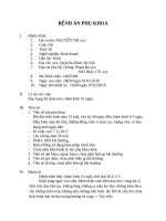 bệnh án sản khoa chửa ngoài tử cung