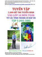 TUYỂN tập 2 000 đề TUYỂN SINH tập 05 201 250 