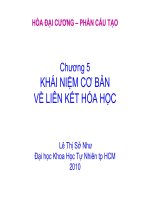 bài giảng hóa học đại cương chương 5  khái niệm cơ bản về liên kết hóa học