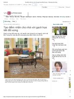 Tạo điểm nhấn cho nhà với gạch họa tiết đối xứng