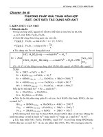 CHuyên đề 6  phương pháp giải toán hỗn hợp oxit sắt, sắt tác dụng với axit 