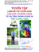 TUYỂN tập 2 000 đề TUYỂN SINH tập 02 051 100 