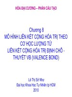 bài giảng hóa học đại cương chương 8  liên kết cộng hóa trị phần 2