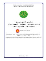 TÀI LIỆU HƢỚNG DẪN TỰ ĐÁNH GIÁ CHƢƠNG TRÌNH ĐÀO TẠO THEO BỘ TIÊU CHUẨN AUN