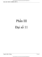BÀI tập TRẮC NGHIỆM lớp 11   môn TOÁN   NGUYỄN bảo VƯƠNG 