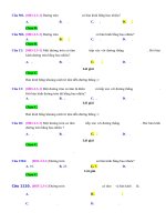 D03   tìm tọa độ tâm và tính bán kính của đường tròn   muc do 1 