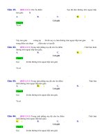 D03   tìm tọa độ tâm và tính bán kính của đường tròn   muc do 3 