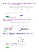D05   tìm cực trị, điểm cực trị (biết đồ thị, BBT)   muc do 1 