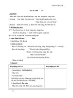 Giáo án Tiếng Việt 1 bài 60: Vần OM AM