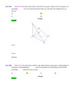 D02   từ chân h của đường cao đến mp cắt đường cao   muc do 1 