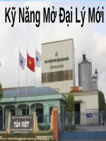 QUY TRÌNH MỞ ĐẠI LÝ MỚI 6 BƯỚC- GĐV - Đào Minh Lên