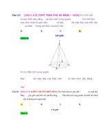 D05   hình nón nội tiếp ngoại tiếp khối chóp   muc do 3 