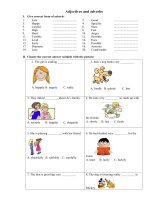 Tổng hợp một số bài tập tiếng anh lớp 6,7 cơ bản