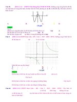 D01   nhận dạng 3 hàm số thường gặp (biết đồ thị, BBT)   muc do 1 