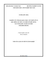 Nghiên cứu tính đa dạng thực vật thân gỗ và đặc điểm cấu trúc rừng của một số kiểu rừng chính tại vườn quốc gia bù gia mập, tỉnh bình phước tt 