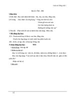 Giáo án Tiếng Việt 1 bài 62: Vần ÔM ƠM