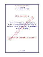 Quản lý thu thuế giá trị gia tăng đối với các doanh nghiệp ngoài quốc doanh tại chi cục thuế huyện tuyên hoá, tỉnh quảng bình 