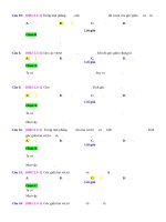 D03   xác định góc giữa hai véctơ bằng tích vô hướng   muc do 1 