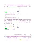 D01   tìm tâm và bán kính, đk xác định mặt cầu   muc do 3 