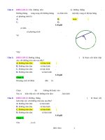 D20   vị trí tương đối giữa đường thẳng và đường tròn   muc do 3 
