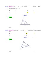 D05   phân tích 1 véctơ theo hai véctơ không cùng phương   muc do 3 