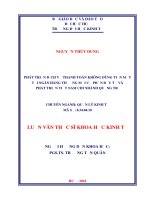 Phát triển dịch vụ thanh toán không dùng tiền mặt tại ngân hàng thương mại cổ phần đầu tư và phát triển việt nam chi nhánh quảng trị 