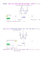 D03   xét dấu hệ số của biểu thức (biết đồ thị, BBT)   muc do 3 
