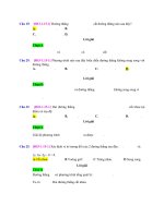 D15   xét vị trí tương đối của 2 đường thẳng   muc do 1 