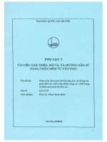 Phân tích, khai phá dữ liệu dạy học và thông tin phản hồi của sinh viên nhằm nâng cao chất lượng và hiệu quả quản lý đào tạo phụ lục 3 