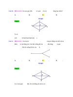 D06   tính độ dài véctơ tổng, hiệu dùng quy tắc hình bình hành   muc do 3 