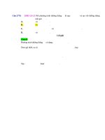 D09   PT đường thẳng qua 1 điểm, thoả đk về góc   muc do 2 