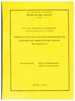 Nghiên cứu nhu cầu và xây dựng mô hình đào tạo theo năng lực trong lĩnh vực giáo dục