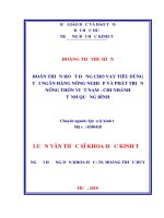 Hoàn thiện hoạt động cho vay tiêu dùng tại ngân hàng nông nghiệp và phát triển nông thôn việt nam   chi nhánh tỉnh quảng bình 