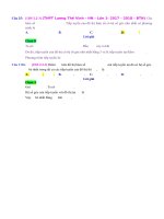 D02   tìm hệ số góc của tiếp tuyến   muc do 3 