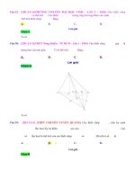 D05   sử dụng định lý tỉ số thể tích   muc do 1 