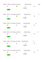 D13   tính khoảng cách từ 1 điểm đến 1 đường thẳng   muc do 1 