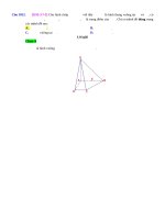 D07   QH VG trong hình chóp l4 (đáy h thang, vuông cạnh bên)   muc do 2 