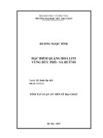 Đặc điểm quặng hoá liti vùng đức phổ   sa huỳnh tt 