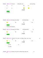 D13   tính khoảng cách từ 1 điểm đến 1 đường thẳng   muc do 2 